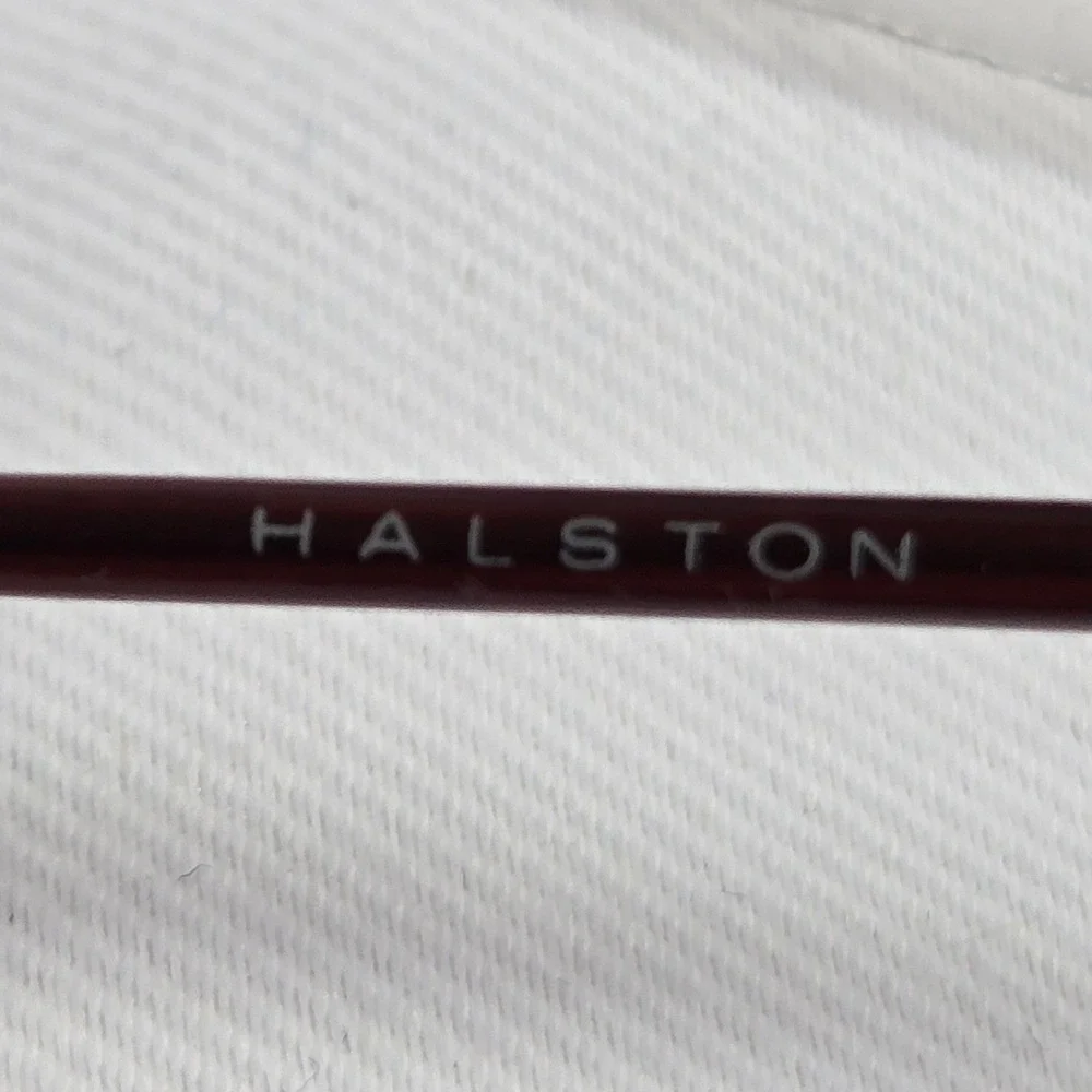 Vintage Halston HA125 Eyeglasses Frames Oval Bronze Korea 44 19 135 NWT Y2K NOS